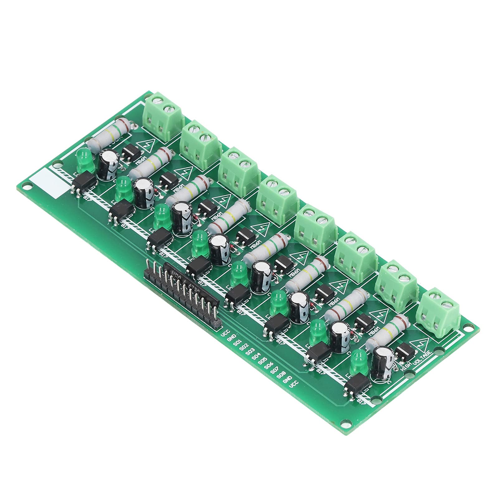 Izolacja Transoptorowa Płytka PCB Materiał 3-5V 8 Kanałowy Moduł Wykrywania Napięcia PLC Moduł Konwertera Poziomu Napięcia 220V AC dla Majsterkowiczów