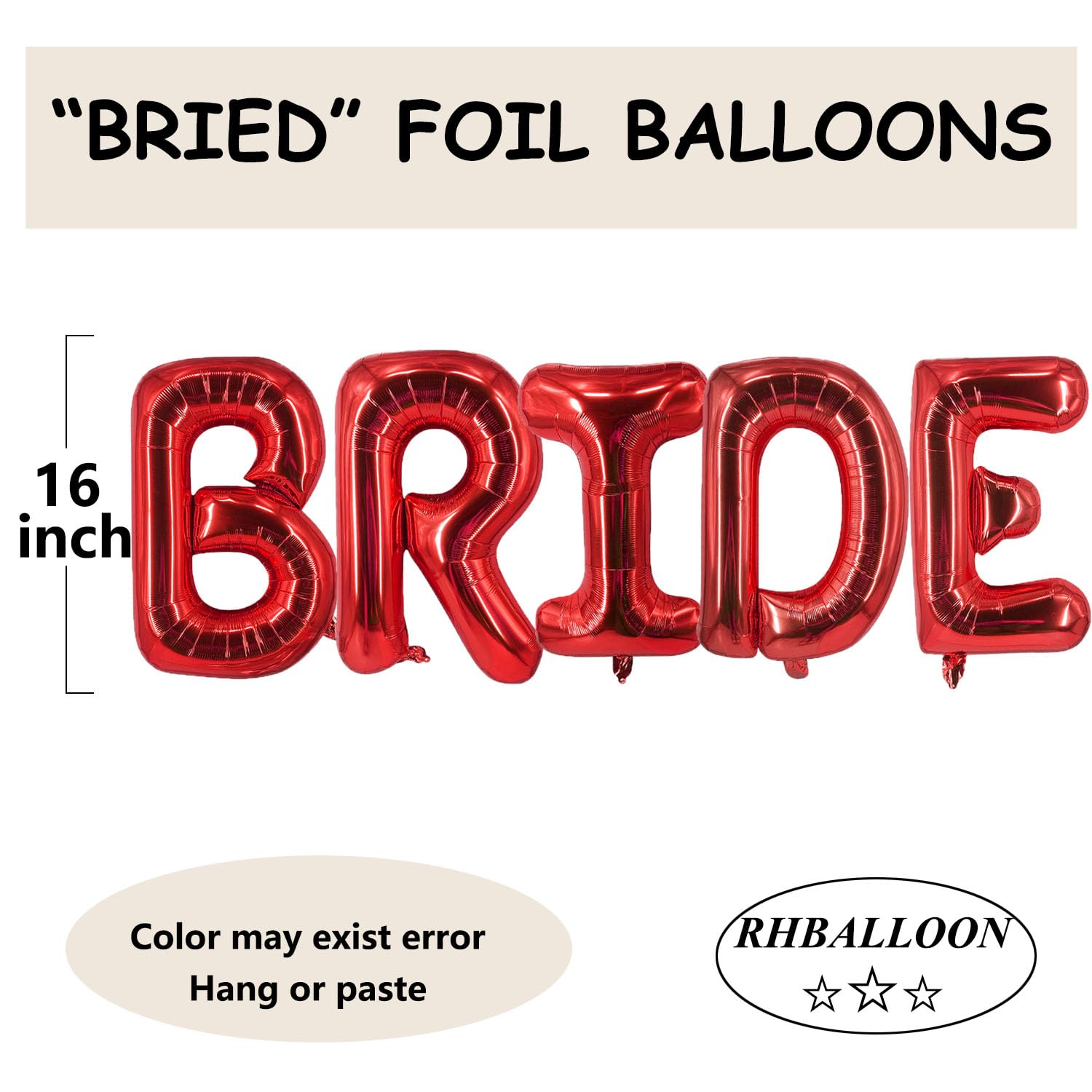 Globo De Aluminio De 81 Cm Para Novia: Decoración Gigante