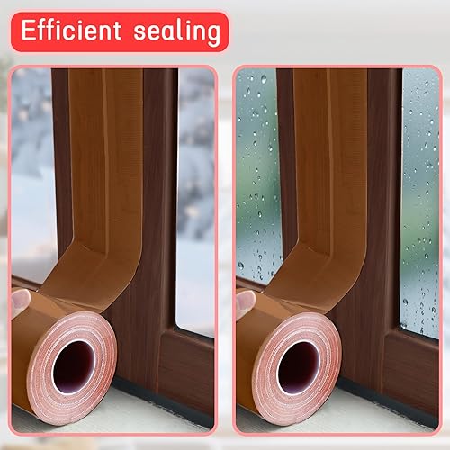 Miniatura 21 de Birllaid Cinta de sellado transparente para ventana, 2 pulgadas x 55 yardas (165 pies), cinta de sellado de aire acondicionado para ventana, sin