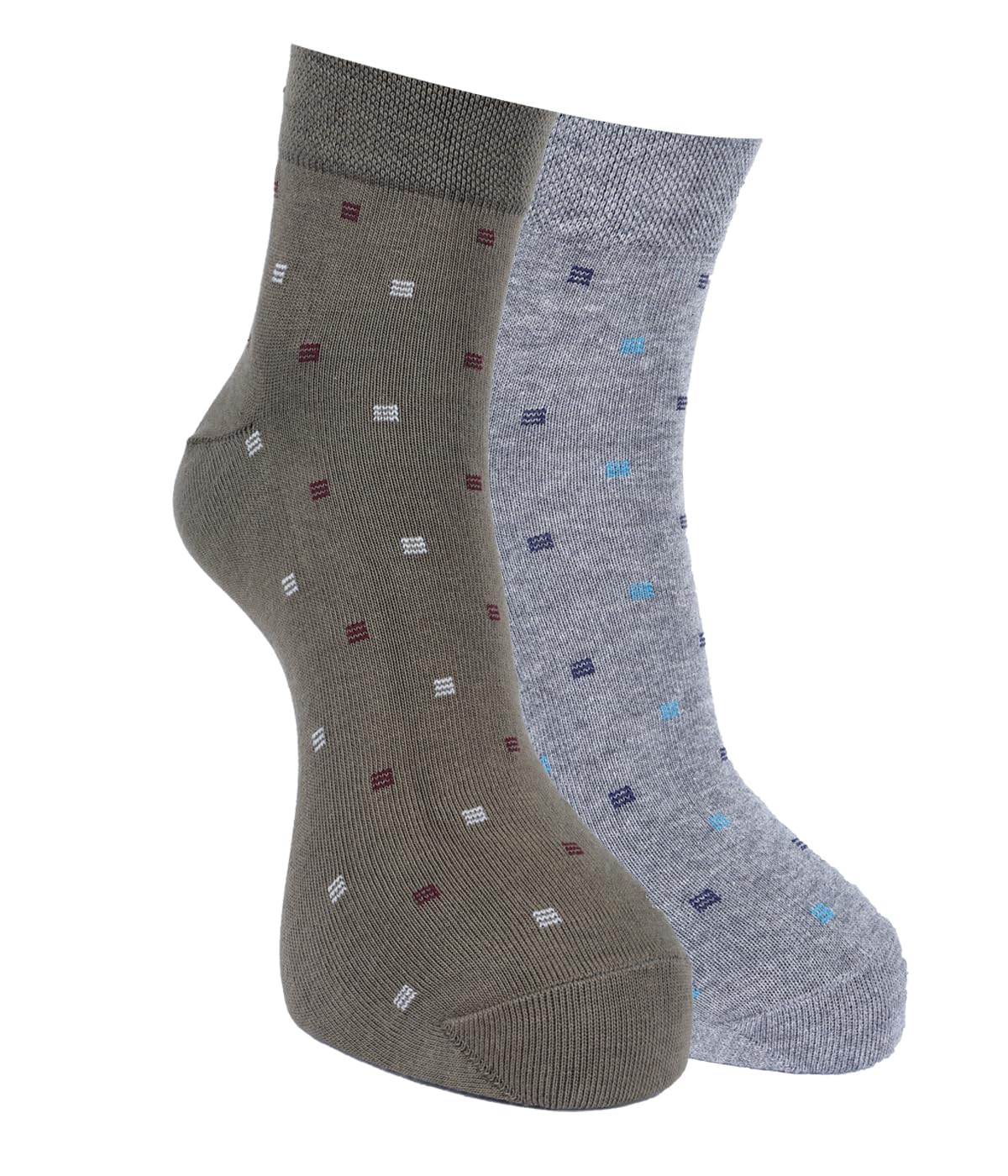 force nxt BY Dollar Socks for Men Solid Ankle Length Cotton Socks, Free Size, Pack of 2 (Multicoloured)-picture-27