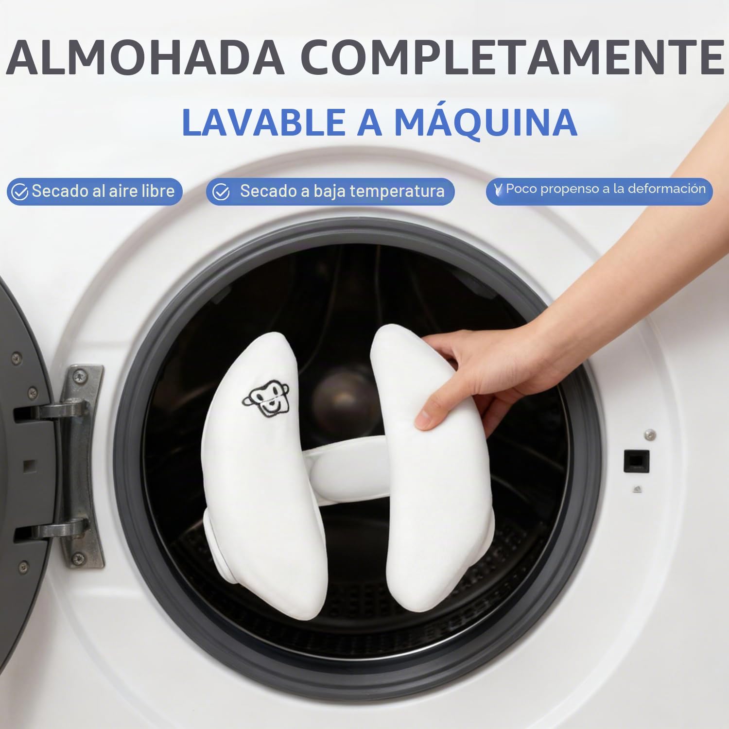 LATRAT Cojín de apoyo ajustable para bebé y recién nacido, cojín de viaje para el cuello del niño, cojín de apoyo para el cuello para asiento de coche, reposacabezas para asiento de coche, cochecito