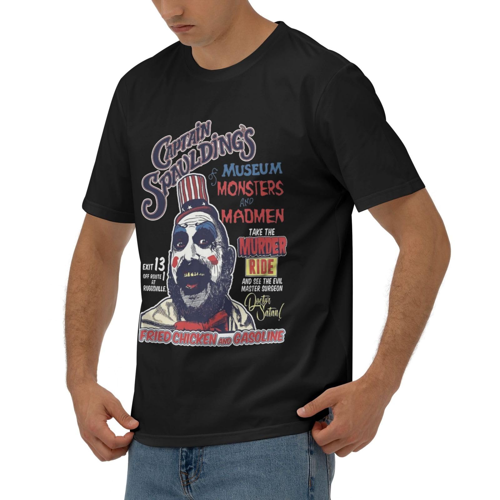 Men's Women's Novelty Round Neck Hip hop Short Sleeve T-Shirt Breathable Undershirt