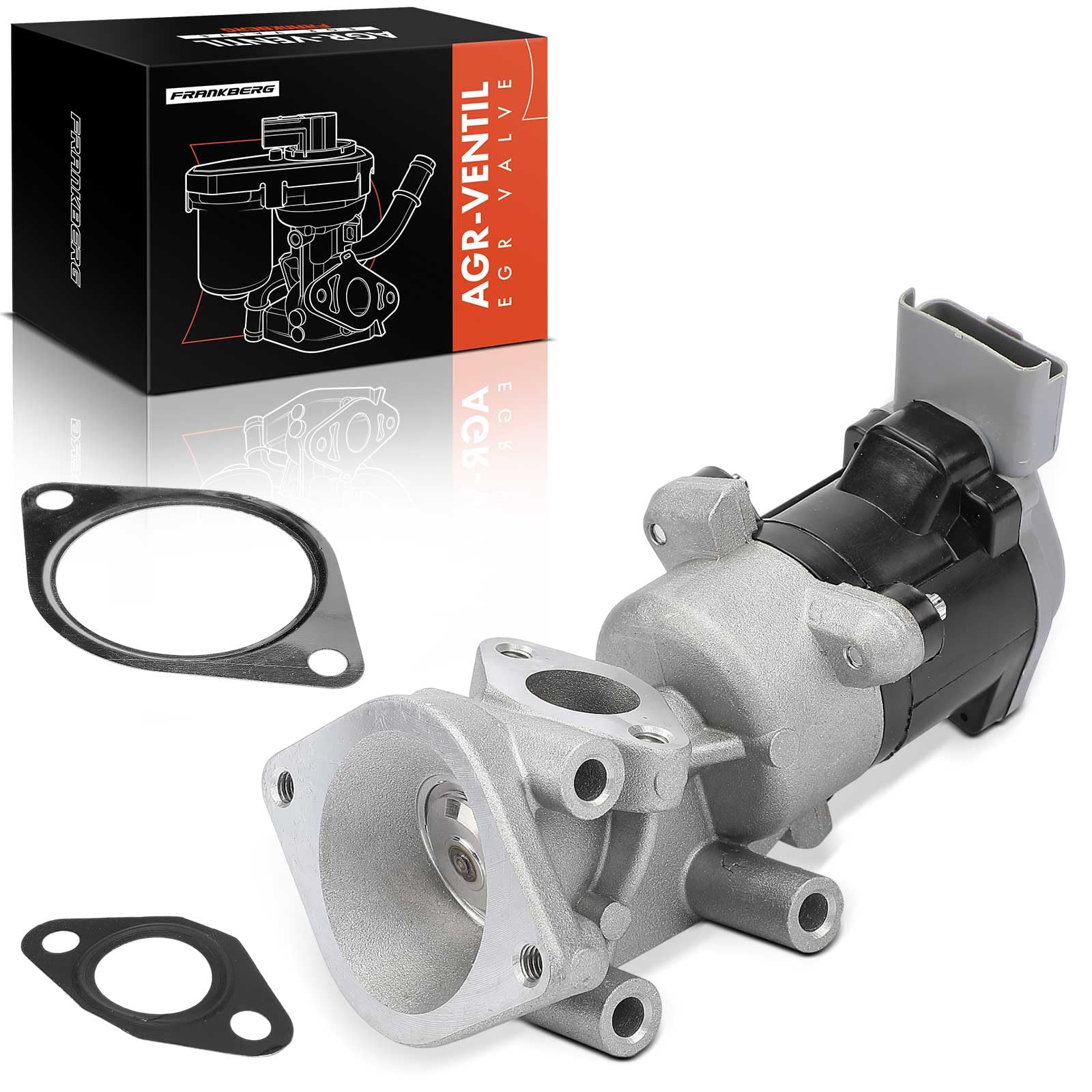 Frankberg Ricircolo dei gas di scarico del radiatore della valvola EGR a | LR018323; Compatibile con: Discovery III L319, Discovery III Van L319, R.a.n.g.e R.o.v.e.r Sport L320, Discovery IV L319