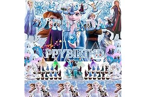 Frozen Party Supplies for 4-Year-Old Birthday Parties with Gauze Dress Top
