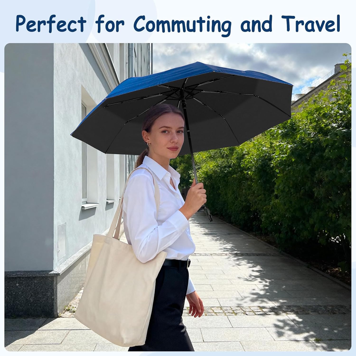 Bulk Umbrellas, Travel Folding Umbrellas Exquisite Appearance, Durable Construction, One-Button Open/Close, Foldable Storage, Suitable For Both Sunny And Rainy Days - Image 7
