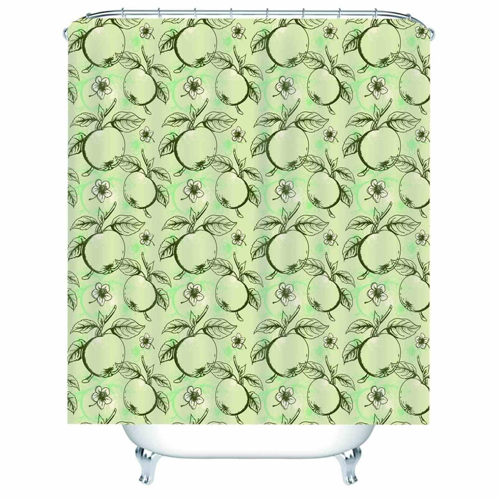 Rideau douche tissu style Japon floral sous évier ou baignoire pour une salle de bain zen