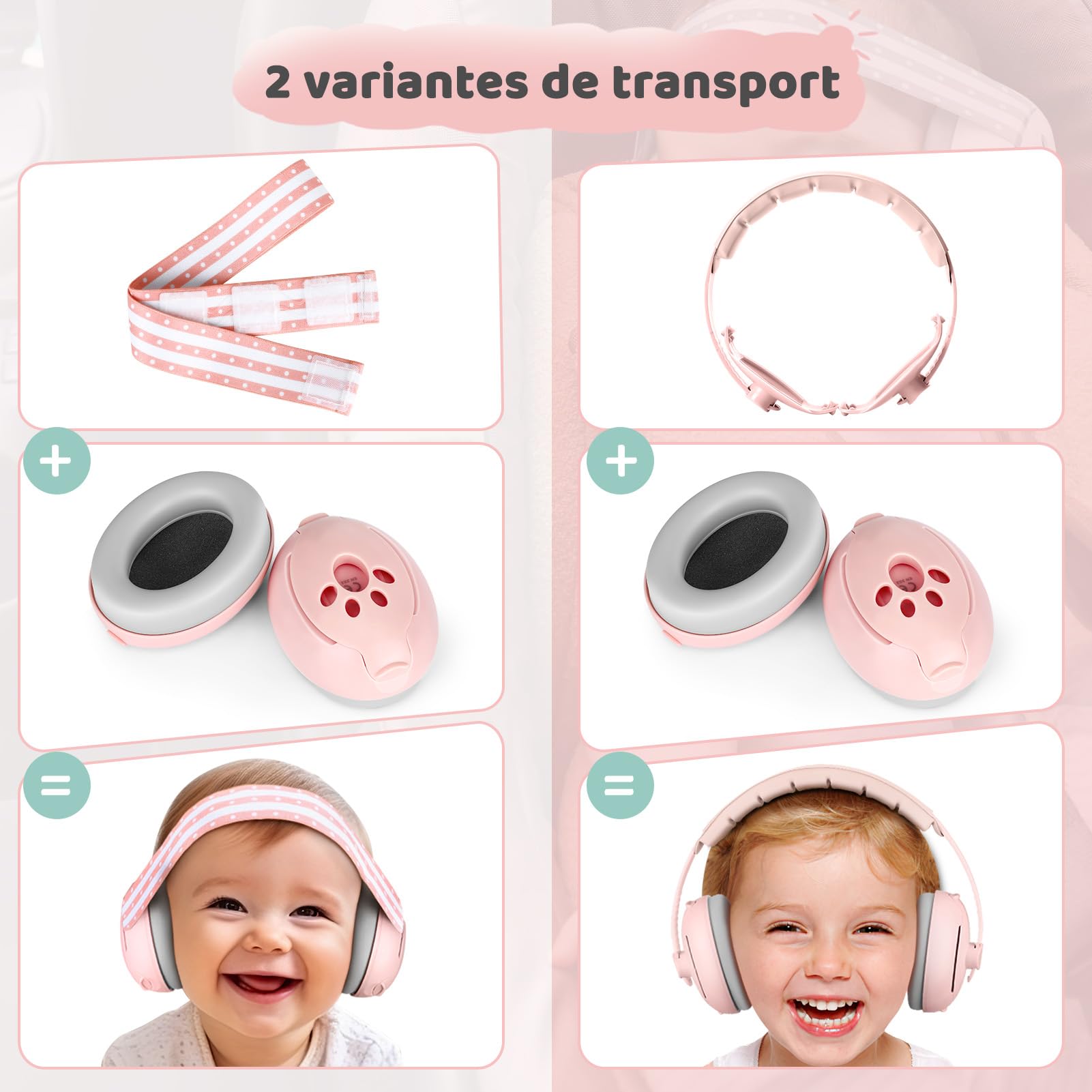 Fuutilake Ear Protection Baby Noise Protection Headphones Children, with Noise Cancellation, Baby Hearing Protection - Image 4