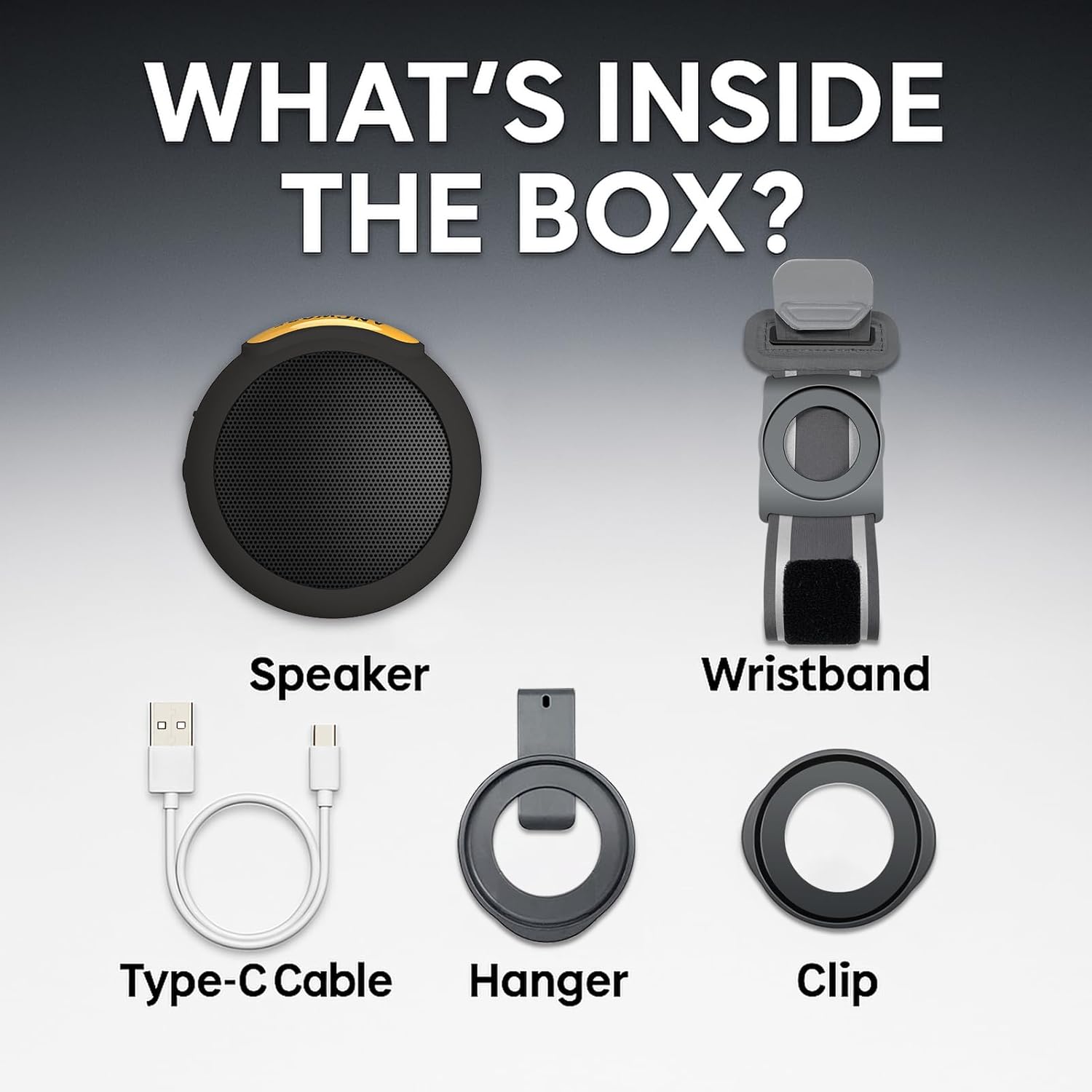 ANCwear Portable Bluetooth Speakers Wireless Mini Speaker with Enhanced Bass, HD Sound, Wearable Speaker with Microphone, 9.5H Playtime, IPX6 Waterproof for Sports, Outdoor Travel (Black) - Image 7