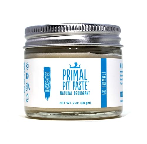 Miniatura 1 de Desodorante natural sin aluminio, sin perfume (paquete de 1)  Control de olores durante todo el día para mujeres y hombres  Fórmula efectiva