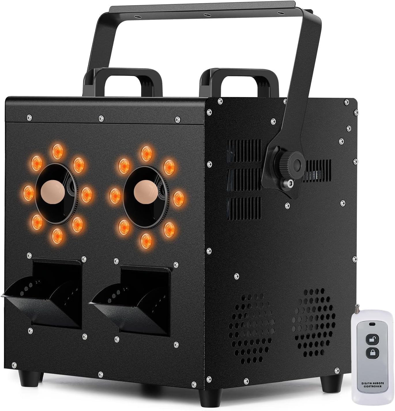[2026 Pro Version] Spolehli 3-in-1 LED Fog Bubble Machine with Smart Ready Indicator, 1500W High Power Smoke & Bubble, Remote/DMX/Panel Control for Party, Stage, Wedding, Halloween, Christmas