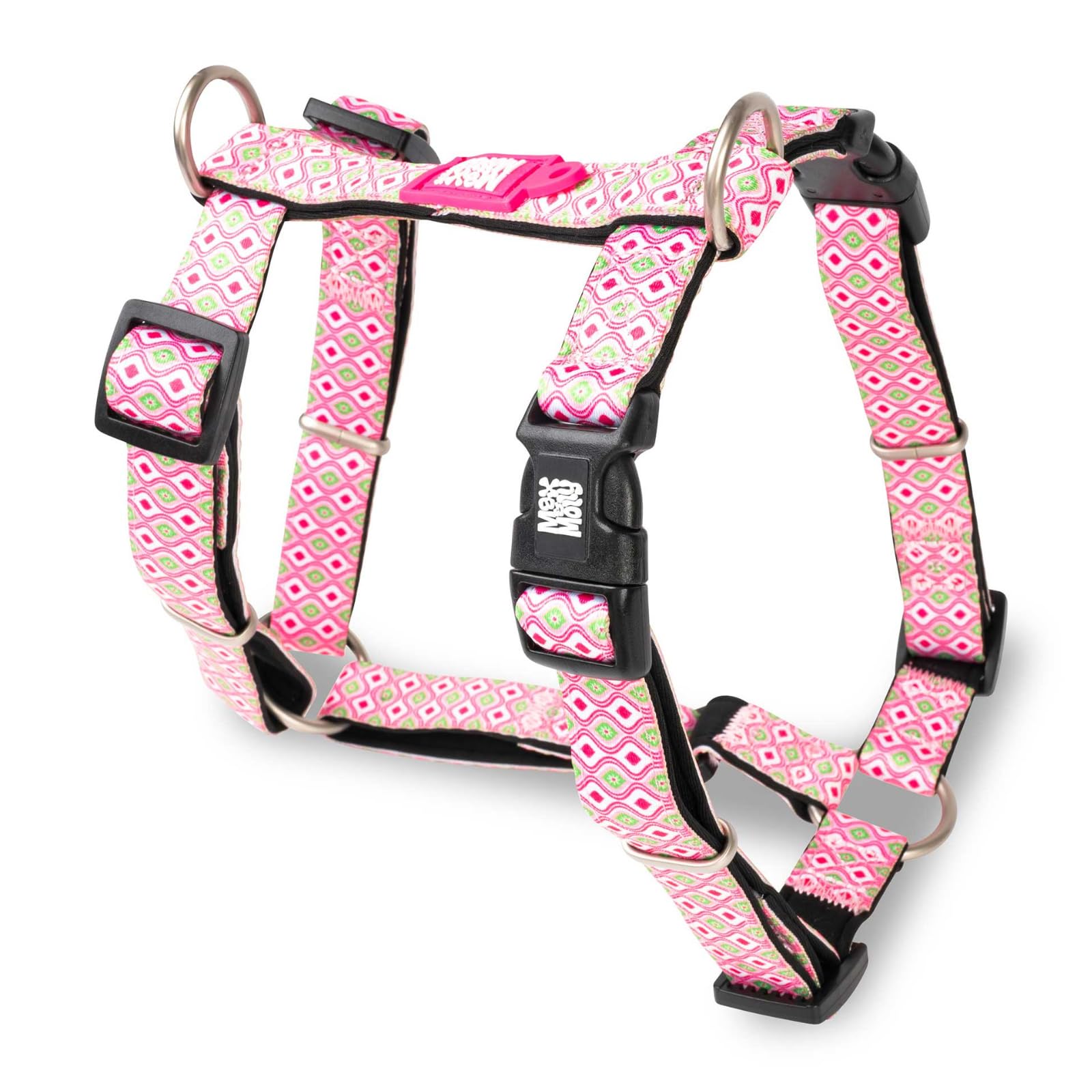 MAX & Molly Arnés H - Retro Rosa, S