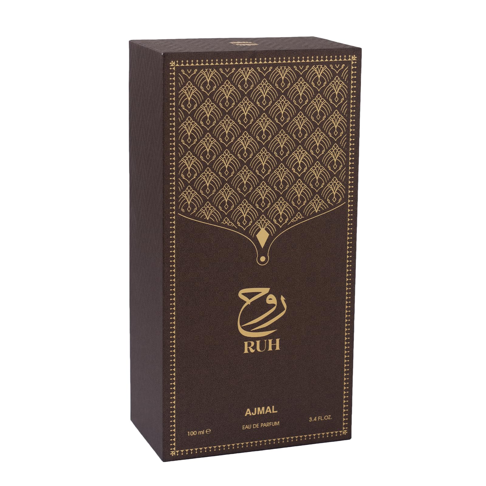 Ajmal Arabic Collection Ruh Eau de parfum 100 ml pour homme et femme – Parfum oriental boisé unisexe longue durée – Parfum arabe luxueux fabriqué à Dubaï