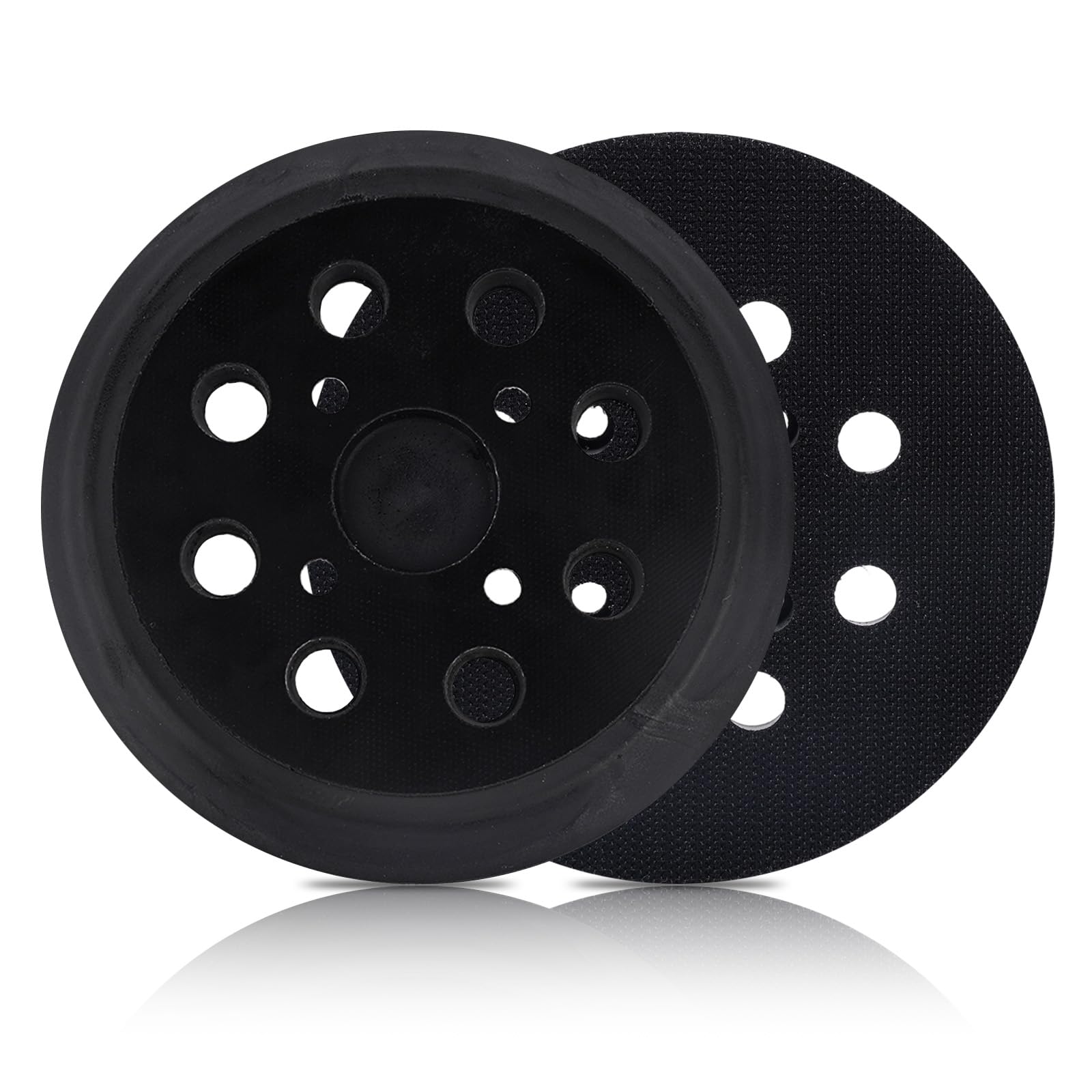 2pz Platorelli per Levigatrice Orbitale da 5in a 8 Fori, Codice OE# 51-36-7100 Compatibili con 6021-21 6034-21 2648-20 2648-21 per Ridgid R2501 R2600 e Altre Levigatrici Roto-Orbitali