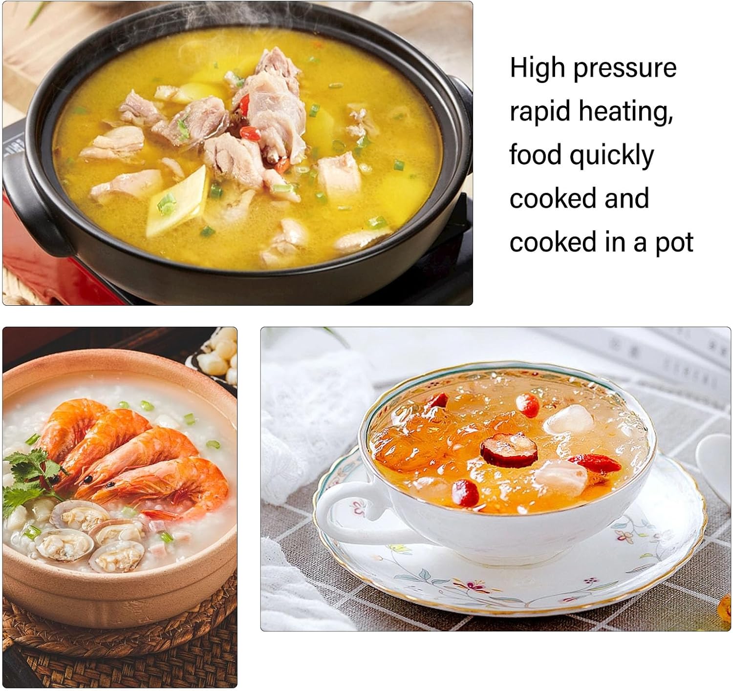 Atyhao 2L Mini Pressure Cooker: Safety Meets Versatility for All Cooktops!