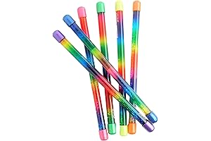 JA-RU Glitter Baton Wand for Girls (6 Units)- Church Camp Must-Have