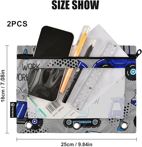 Miniatura 8 de Estuche para carpetas de archivos mágicos de gato bohemio, color morado, bolsa resistente para carpetas de 3 anillas, ventana transparente, oficina,