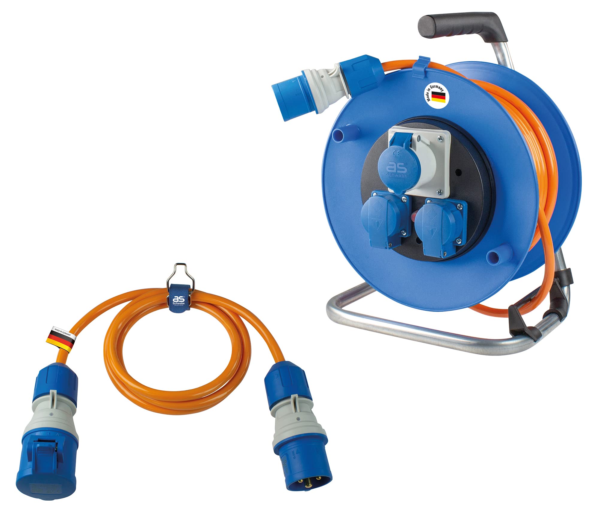 As - Schwabe Camping Device Cable Reel 25 M Extension CEE Plug - View #2