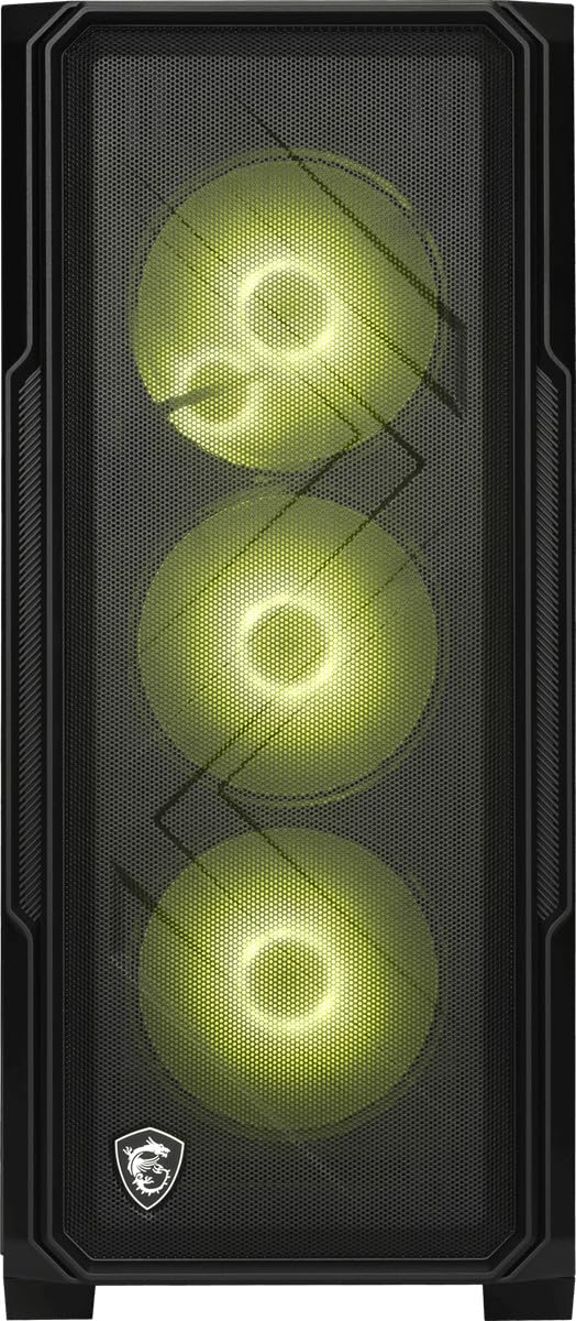 MSI MAG FORGE 340R Airflow ATX Mid-Tower Bilgisayar Kasası, Temperli Cam, 4x ARGB Fan, 360mm AIO Desteği, USB 5Gbps
