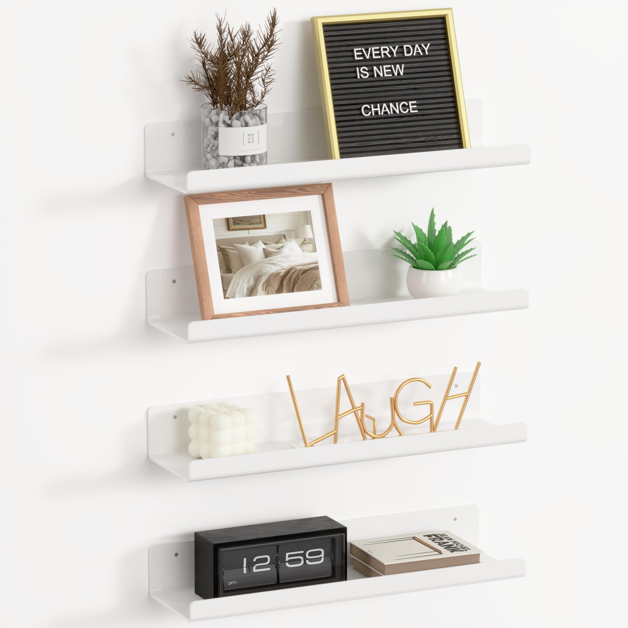 RICHER HOUSE Acrylic Shelves 38cm