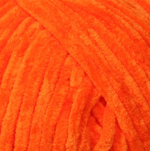 Miniatura 2 de Estako Velvet - Manta de chenilla amigurumi (paquete de 3 madejas) para ganchillo y tejer, súper voluminoso, 3 x 3.53 oz (3 x 132 yardas) (1710 -