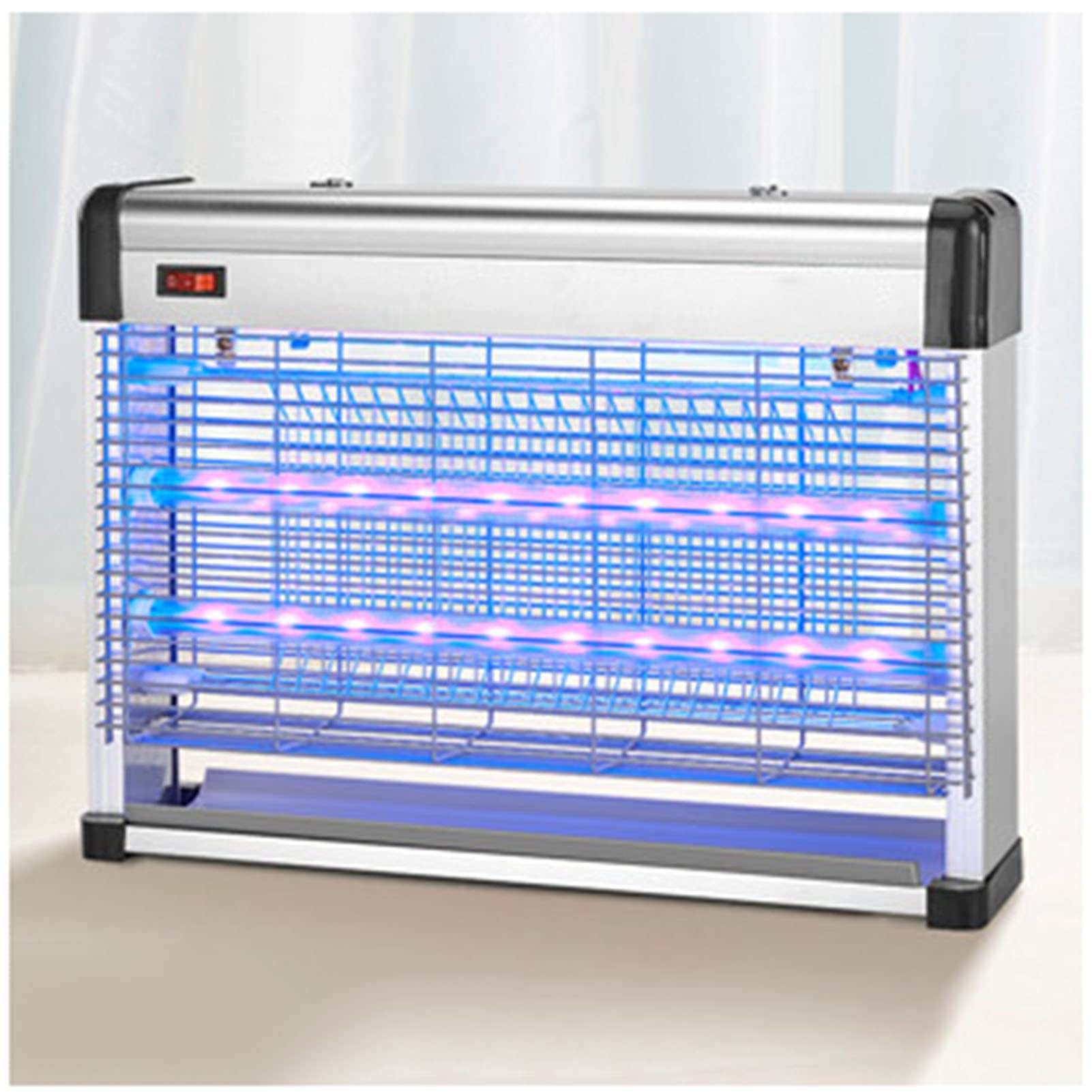 Lampada antimosche elettrica per zanzariera elettrica per interni domestici, lampada antizanzare con luce UV, trappola per mosche, zapper per insetti da cucina, 6 W (3,5 W)