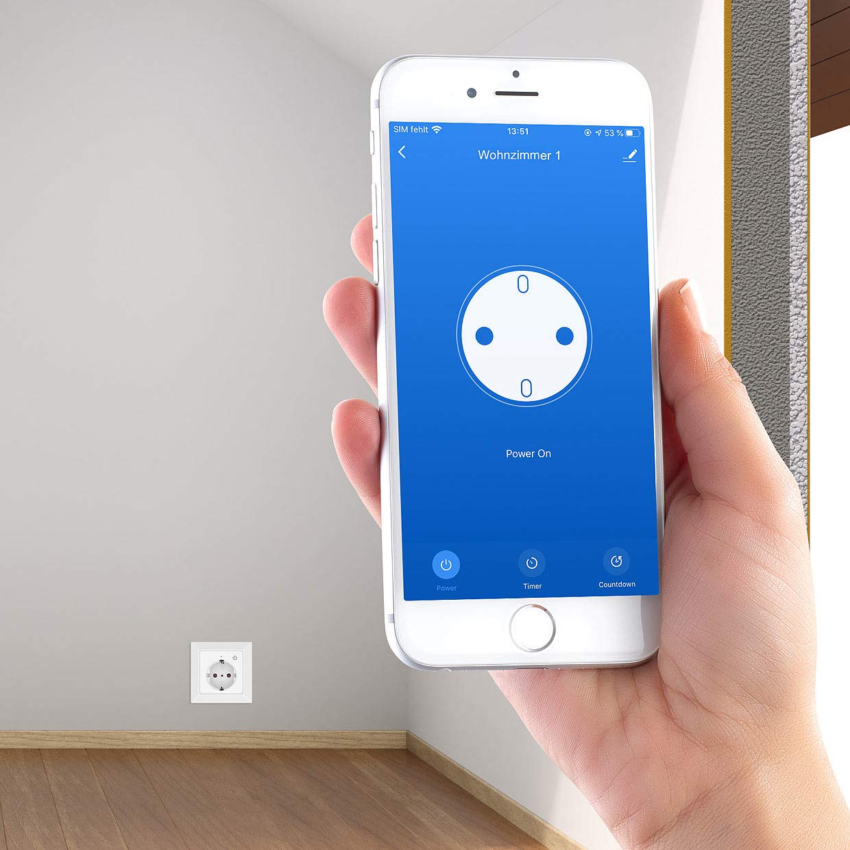 Luminea Home Control Smarte Steckdosen: WLAN-Unterputz-Steckdose mit App, für Siri, Alexa & GA, 5er Pack (Programmierbare Steckdose, Einbausteckdose mit Schalter, Fernbedienung)