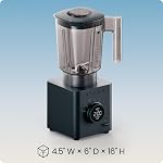 Chefman Obliterator Mixeur de Comptoir de 48 oz pour Smoothies, Moteur de 1380W pour Écraser Glace, Noix et Fruits Gelés avec Lame en Acier Inoxydable, Fonction Auto Blend, Comprend un Pot de Voyage de 20 oz - Minuit