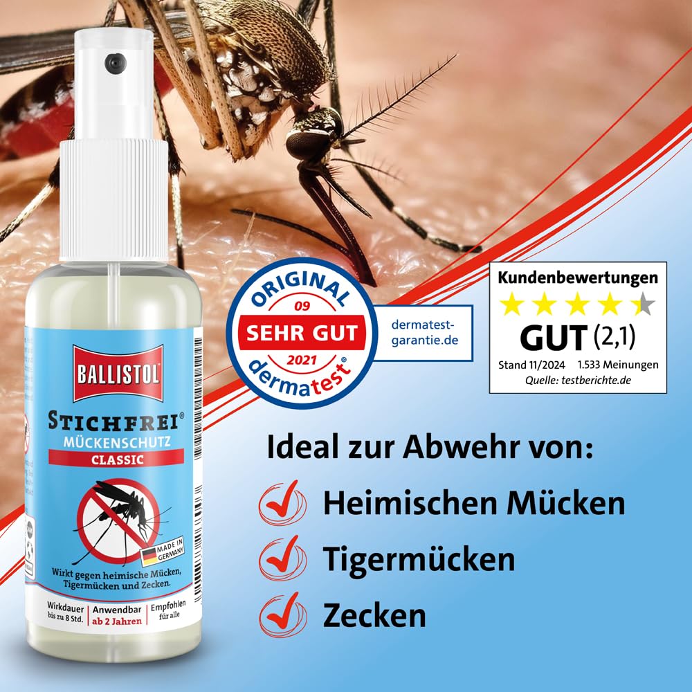 Ballistol Stichfrei Protezione per insetti 500 ml