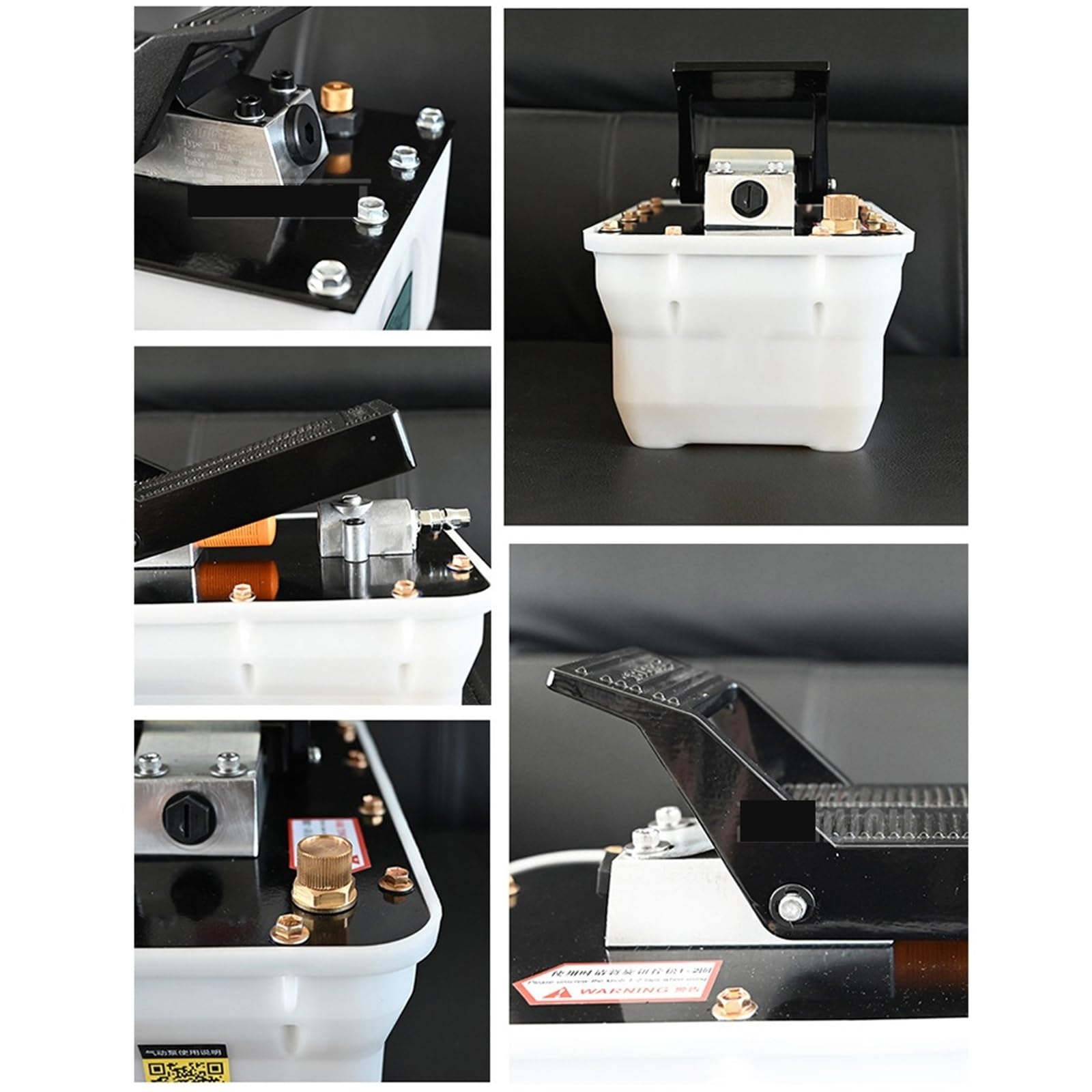 Pompa idraulica pneumatica a pedale da 70 MPa for attrezzatura for riparazione auto, strumento di correzione della trave, piattaforma in plastica Alta efficienza(A)