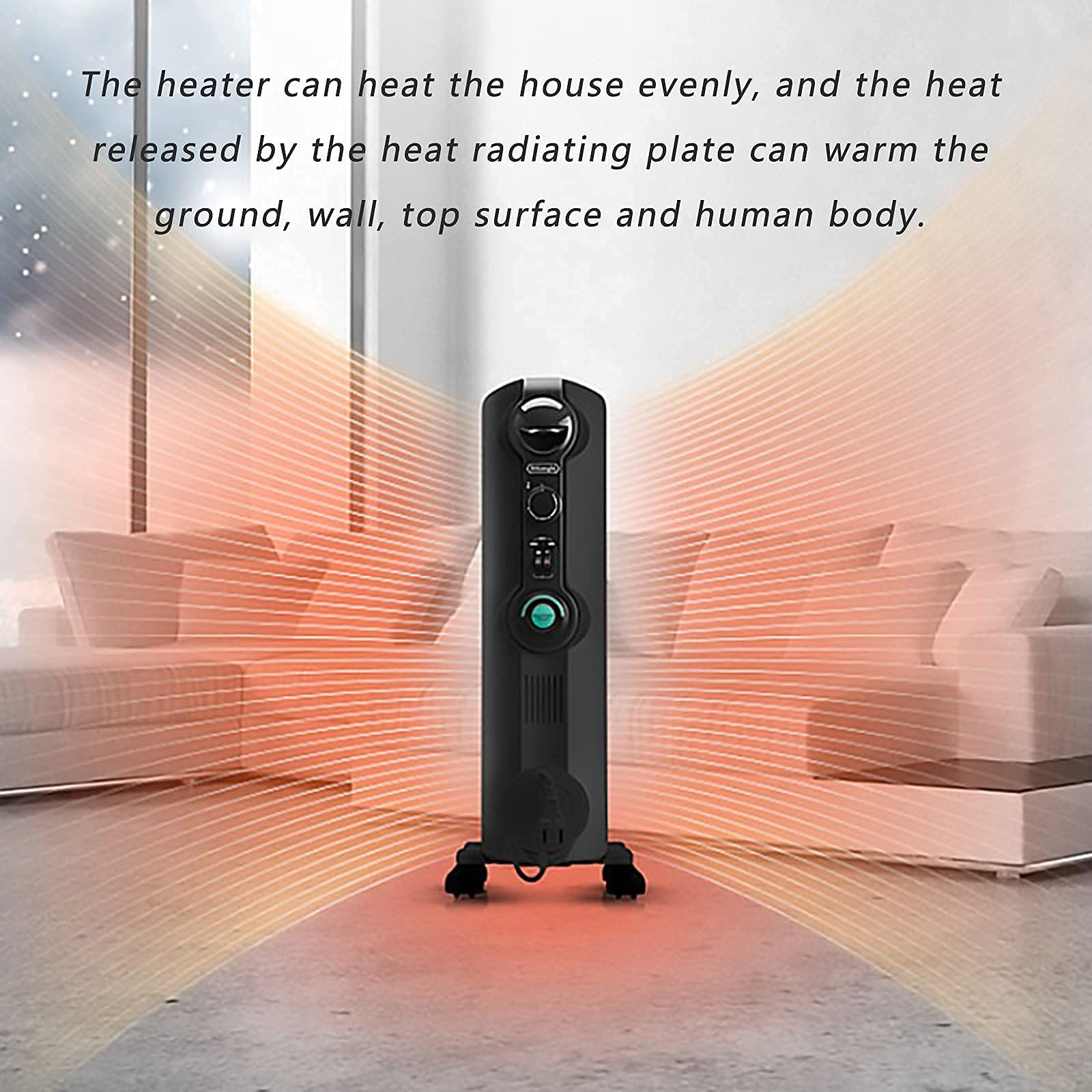 Amazon.co.jp : オイルヒーター、インテリジェントサーモスタット付き9