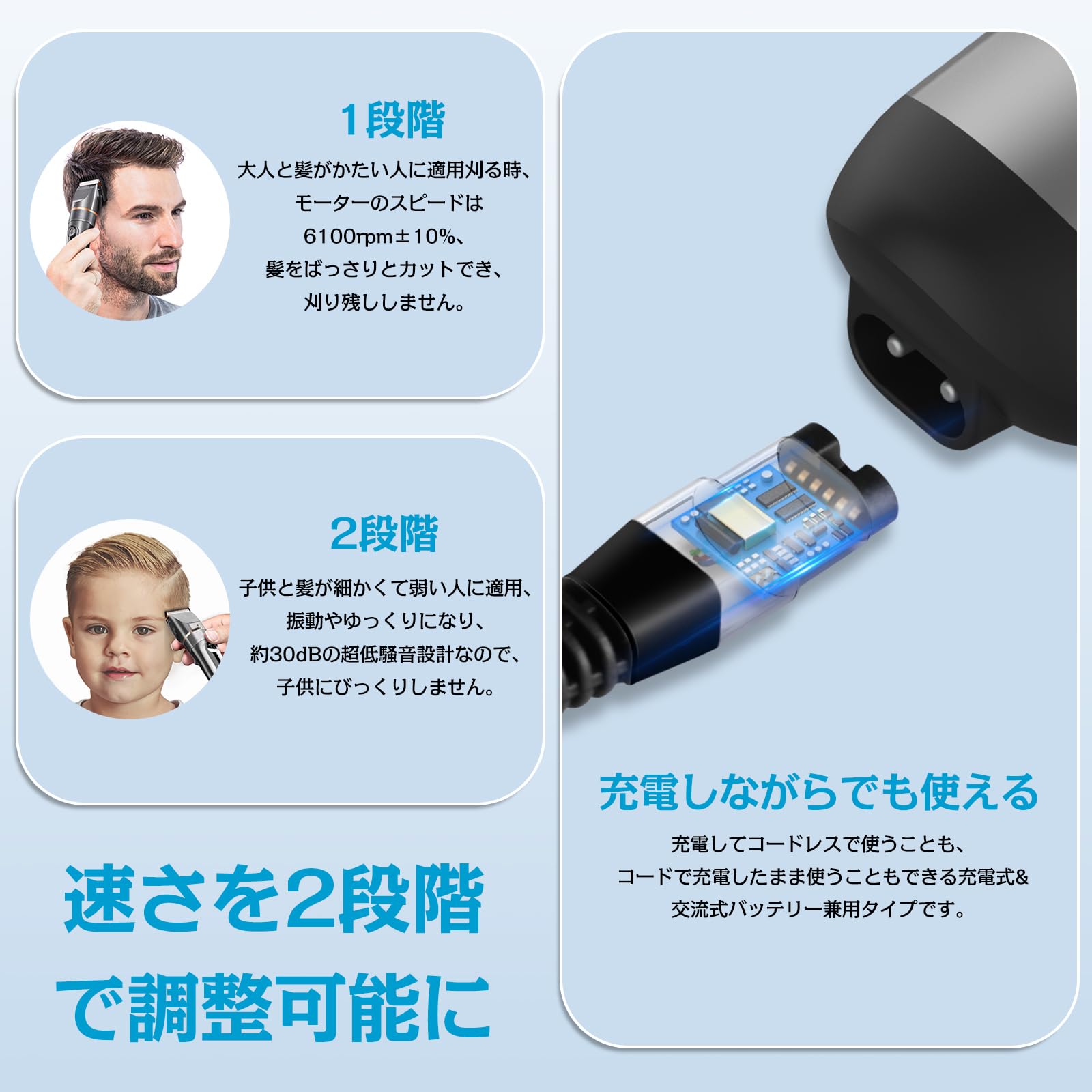 Amazon.co.jp: ARZER バリカン メンズ【2026 独創設計＆プロ仕様】電動