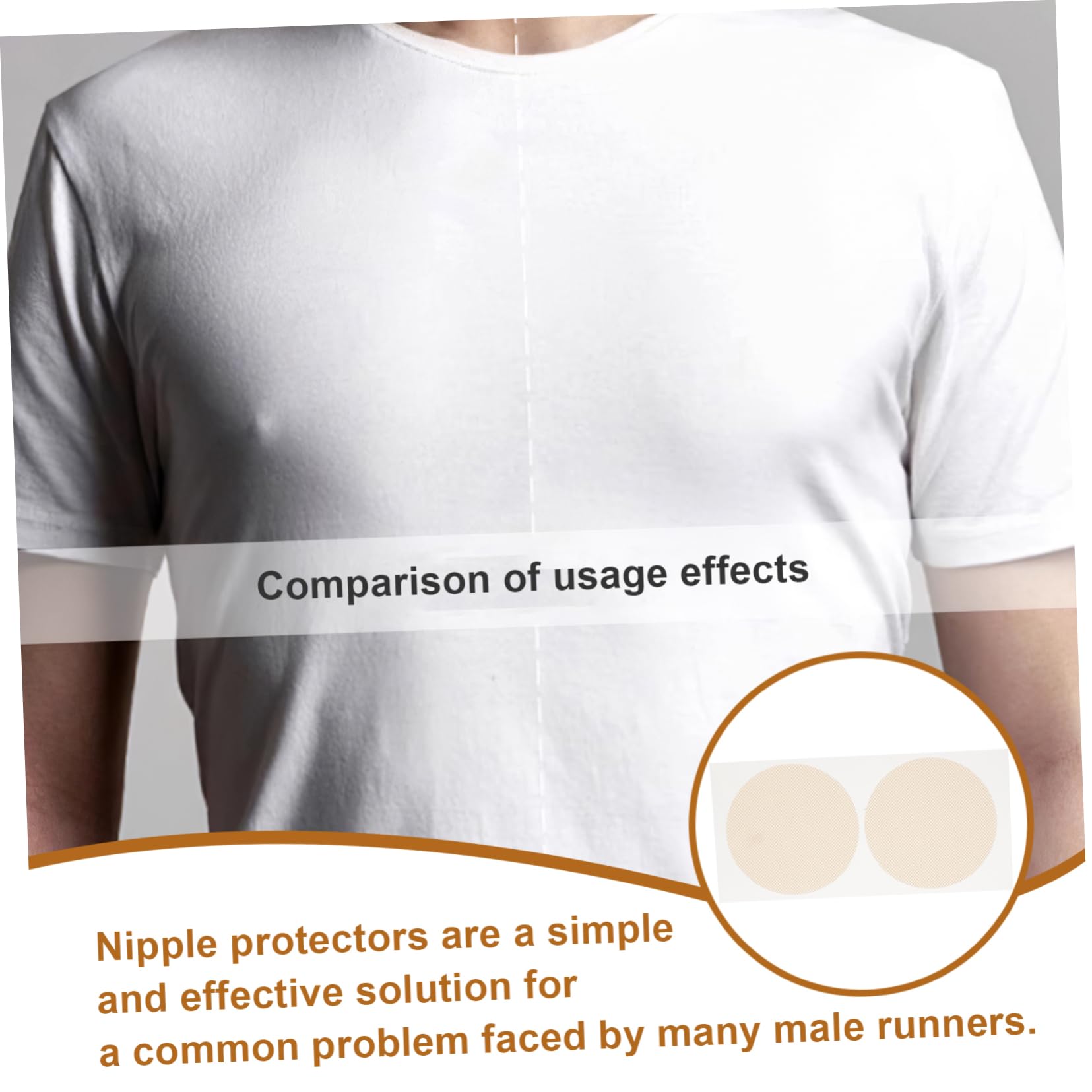 Holibanna 20pairs Ultra-thin Breathable Protectors for Runners Invisible Skin-safe Hiders for Sports Prevents Chafing Easy Peel Stick