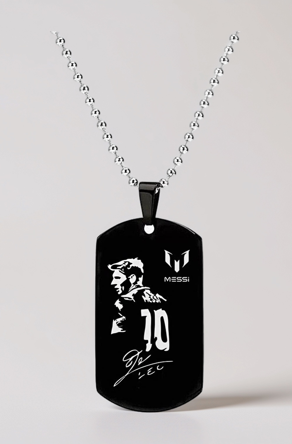 Yellow Chimes Stainless Steel Plain Black Army Dog Tag Pendant Necklace by Yellow Chimes Copper Pendant for Men (Black) (YCSSCH-TAG1SMALL-BK)