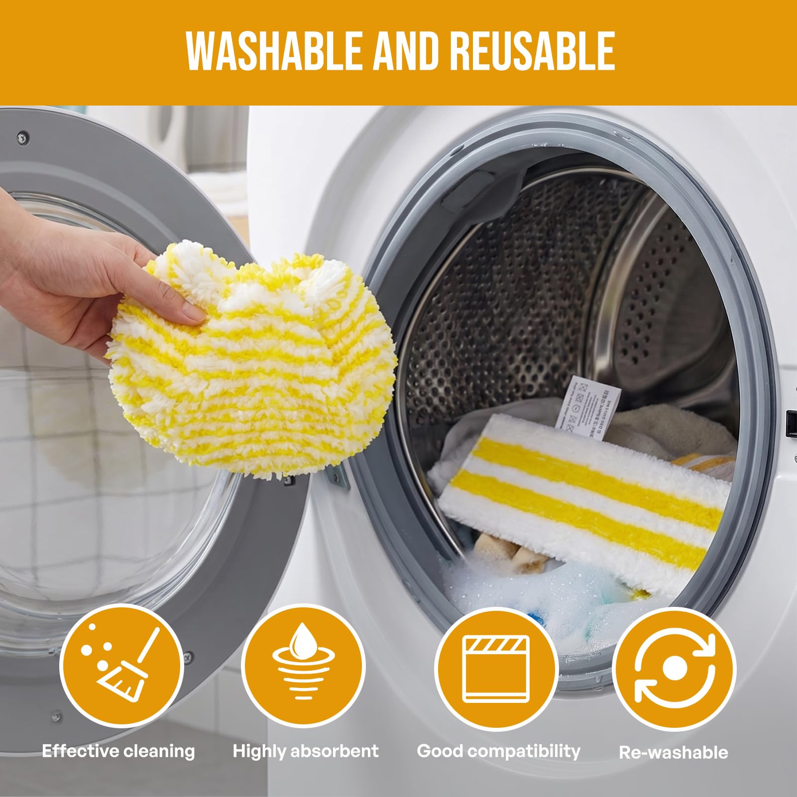 Kärcher Microfibre Cloth Replacement Kit 6Pieces Compatible with EasyFix SC2 SC3 SC4 SC5