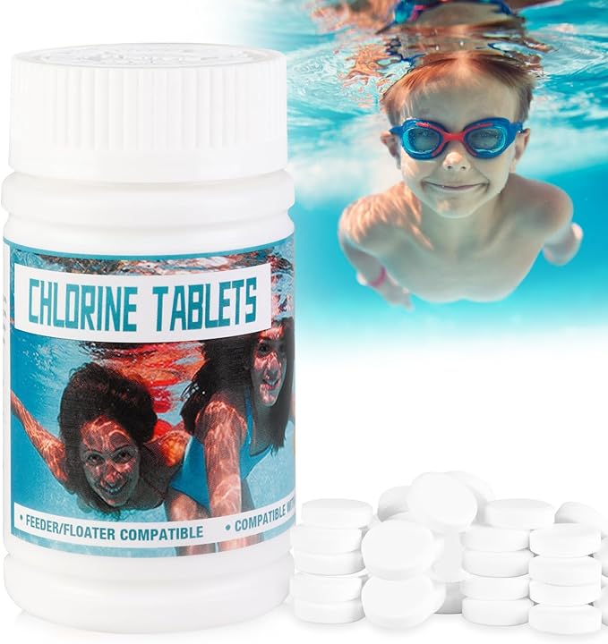 Chlorine Tablets, 100g Chlorine Tablets for Swimming Pool and Spas
