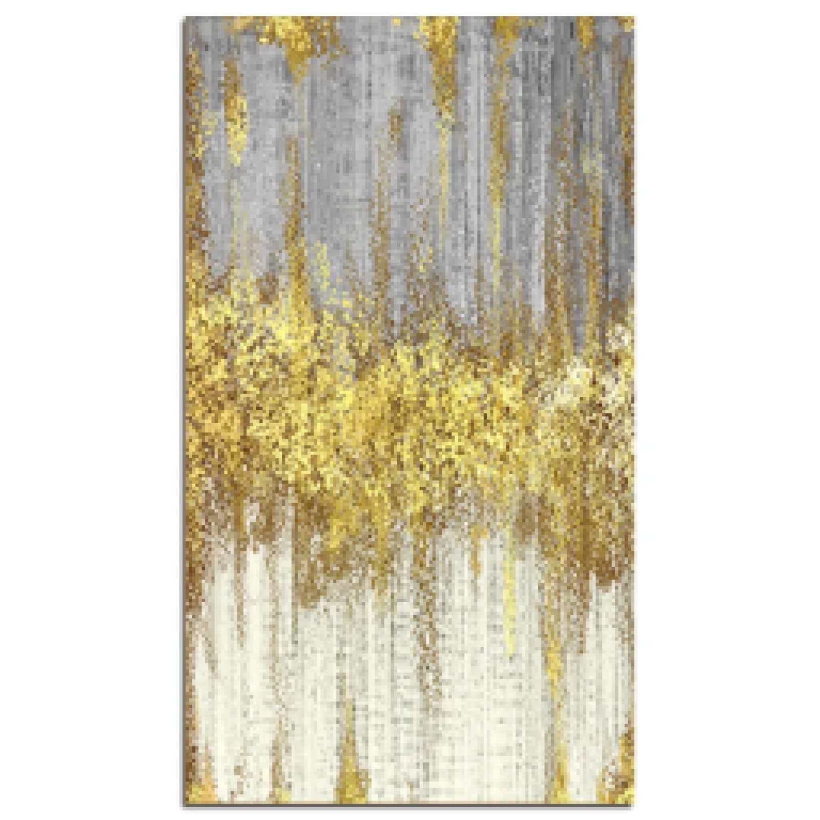 Amazon.com: KmoNO Abstract Golden Dots Canvas Painting Wall