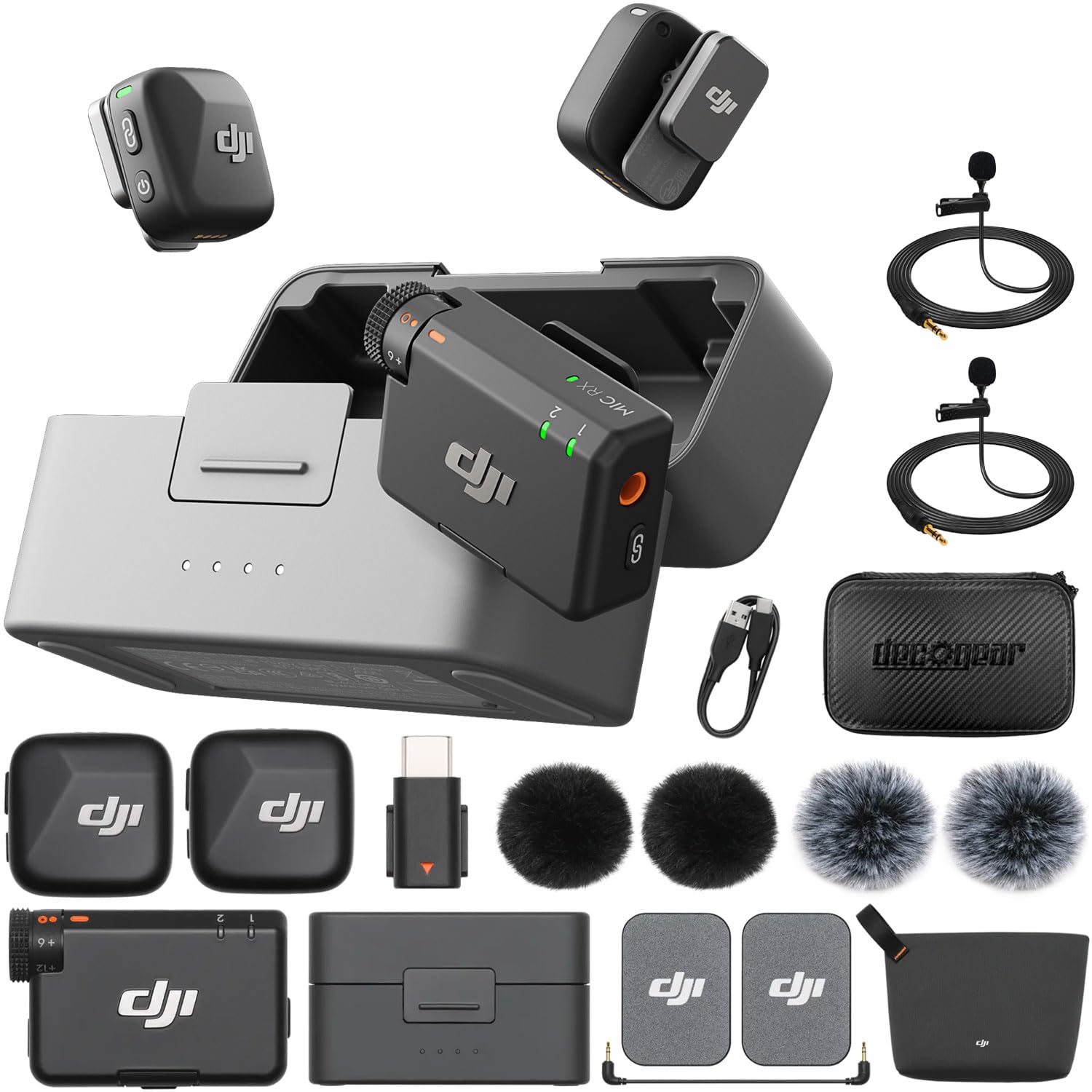 DJI Mic Mini ワイヤレスマイクロフォン Amazon.com: DJI Mic Mini (2 