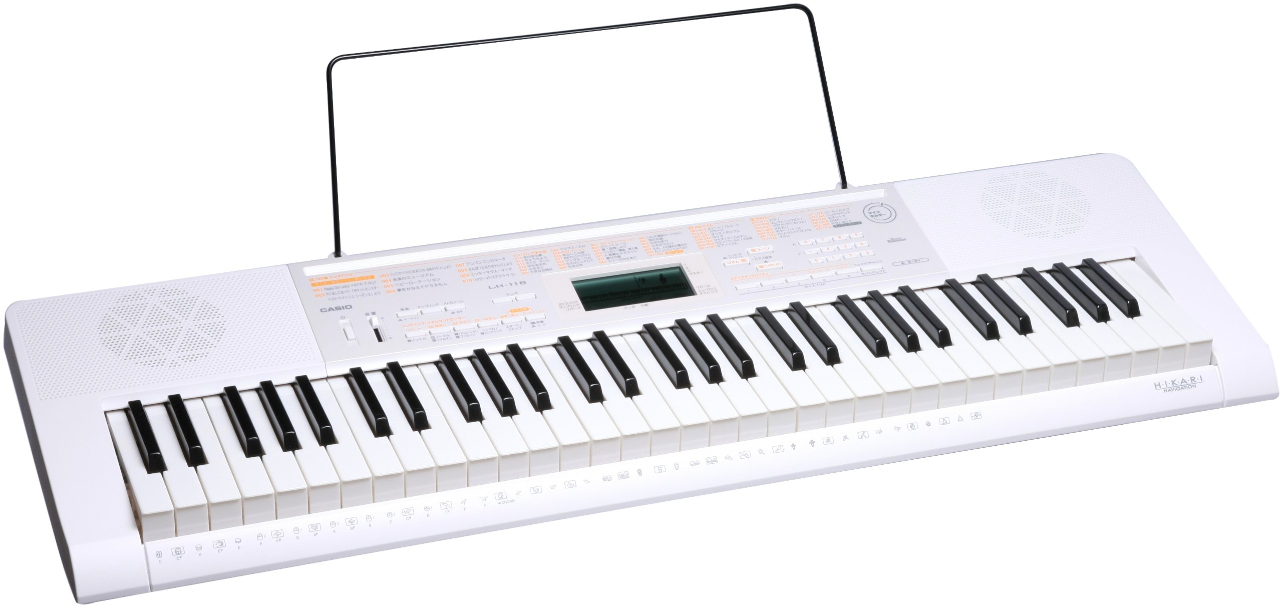 カシオ 61鍵盤 光ナビゲーションキーボード LK-118 LK-118 - 光 
