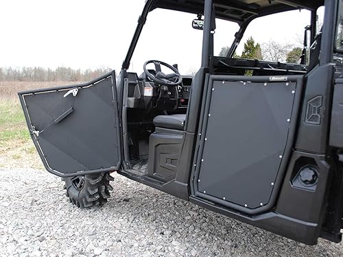 Miniatura 7 de SuperATV Puertas de aluminio para Polaris Ranger XP 570 2015-2016  Fabricadas con aluminio ligero y elegante de mezcla múltiple  Negro con