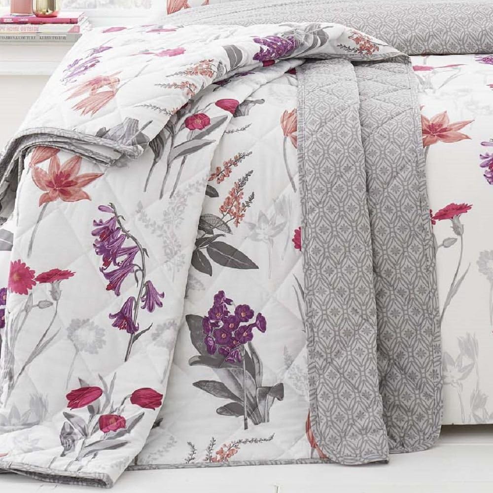 Dreams & Drapes - Ingrid - Easy Care Bedspread - 195 x 229cm, Blush