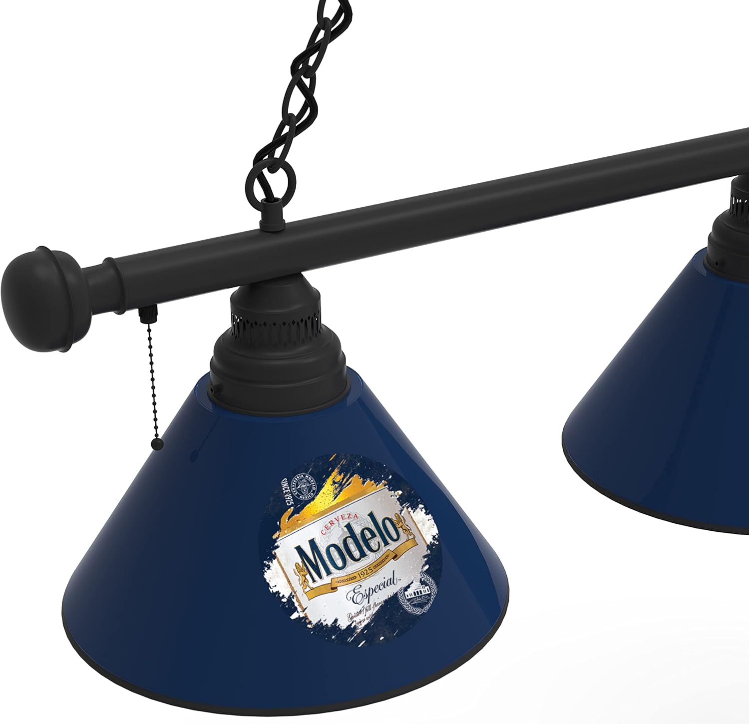 Holland Bar Stool Co. Indoor Modern Bright Ceiling Pendant Lighting Shade Modelo (LBL) 3 Shade Billiard Light with Black Fixture