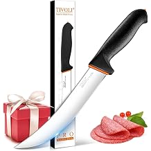 TIVOLI Slicing Knife 8 Inch - Brisket Knife with Non-Slip Softgrip