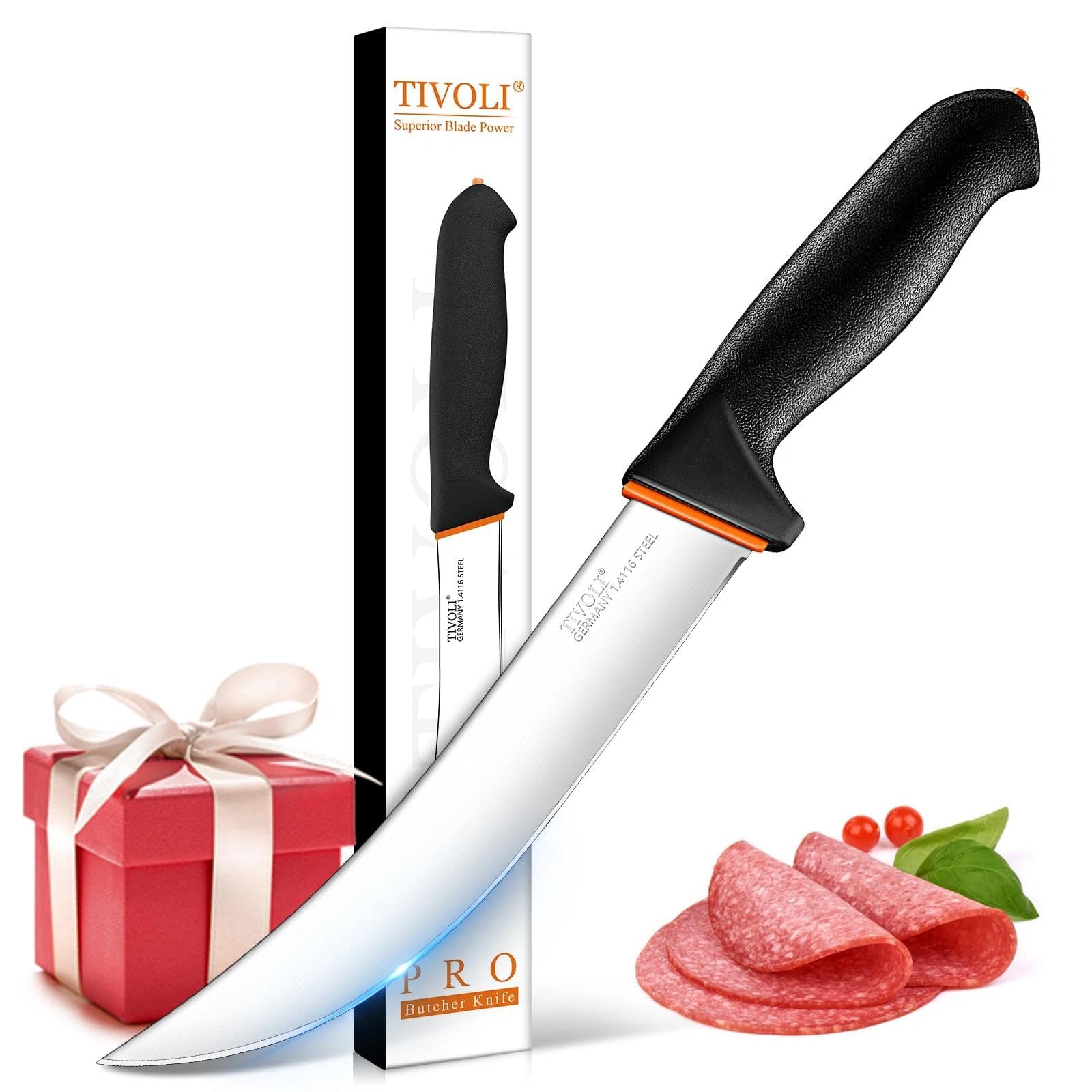 TIVOLI Bullnose Knife 10 Inch - Butcher Knife with Non-Slip Softgrip — Amazon image 11