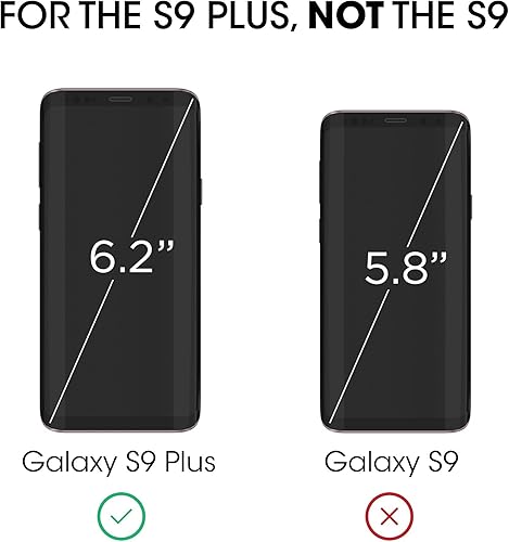 Miniatura 3 de amFilm Protector de pantalla de cristal para Galaxy S9 Plus, curvado 3D, matriz de puntos, pantalla completa, protector de pantalla de cristal