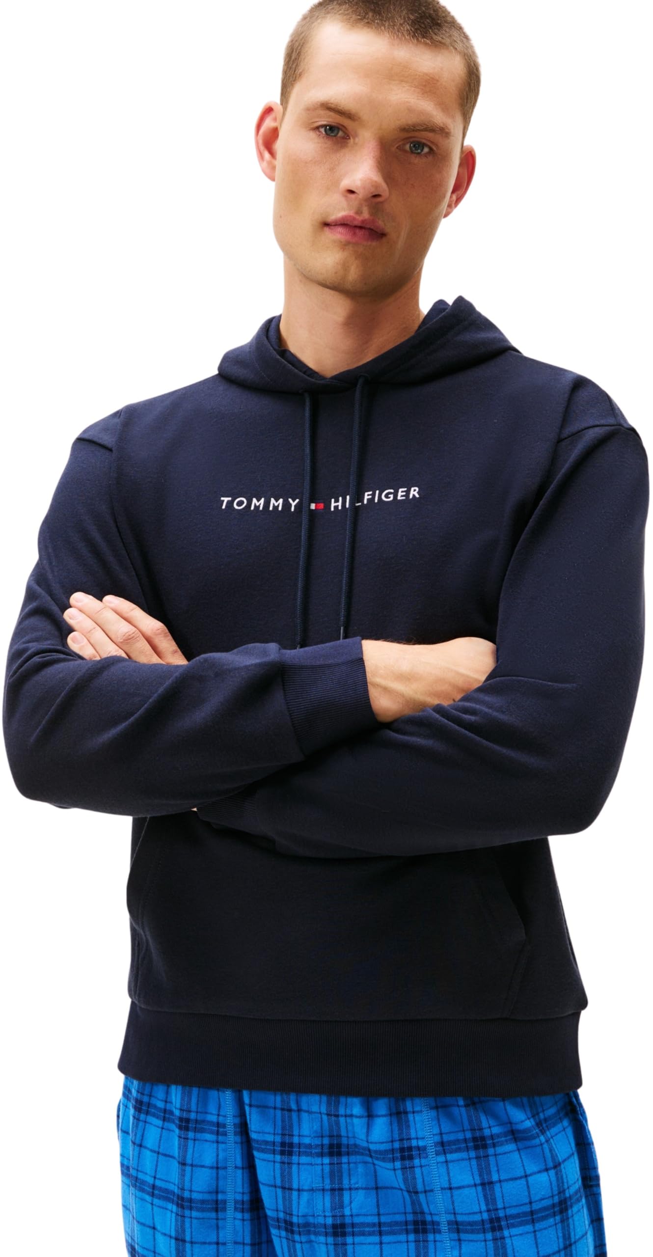 Tommy Hilfiger Men’s Hoodie, Blue (Desert Sky), XXL