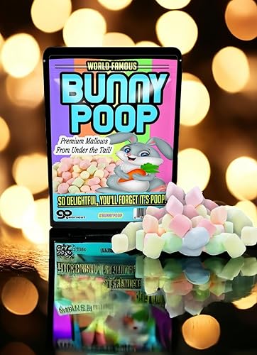 Miniatura 5 de Gears Out Cesta de Pascua divertida de malva de conejo, malvaviscos coloridos para adolescentes, bromas extrañas para niños