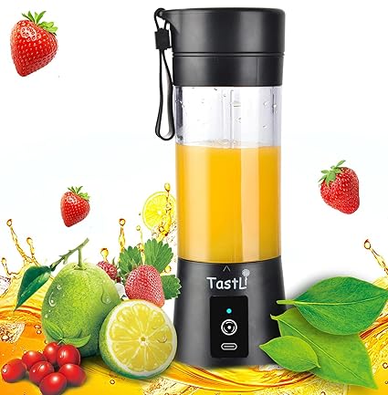 Portable Blender for shakes and smoothies, USB Rechargeable Personal Juice Protein To Go Mini Blender (Black)