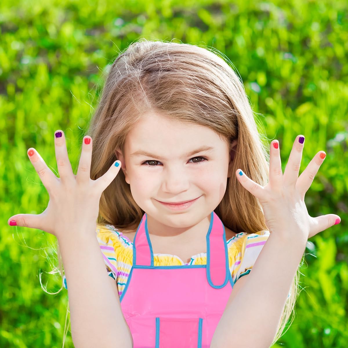 Painting Apron and Smock for Pink Sleeveless Art Apron for Boys and Waterproof Suitable for Painting Drawing and Baking Activities