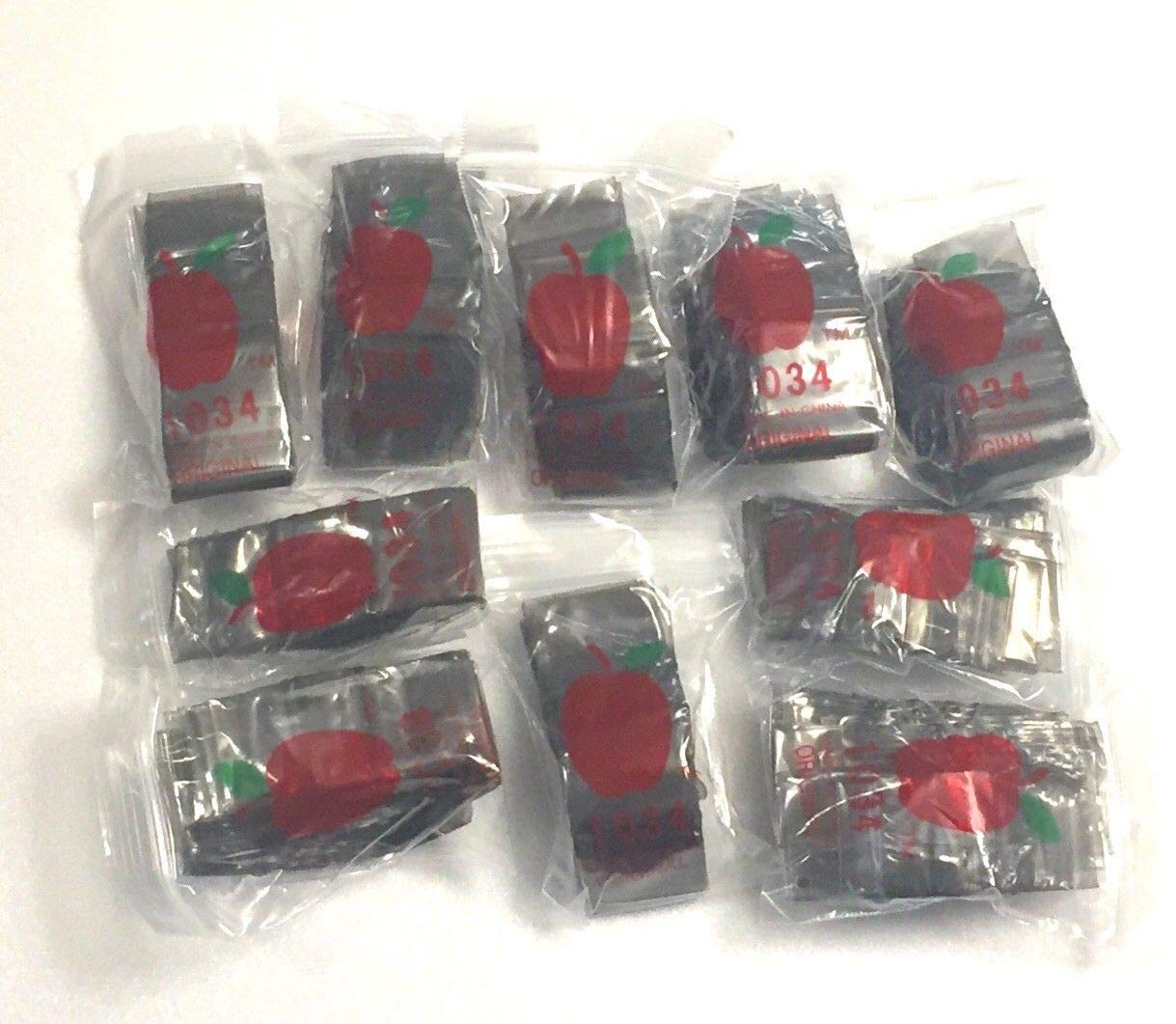 1034(1x3/4) Black Color Apple Brand Mini Zip Lock Baggies, Case of 1,000