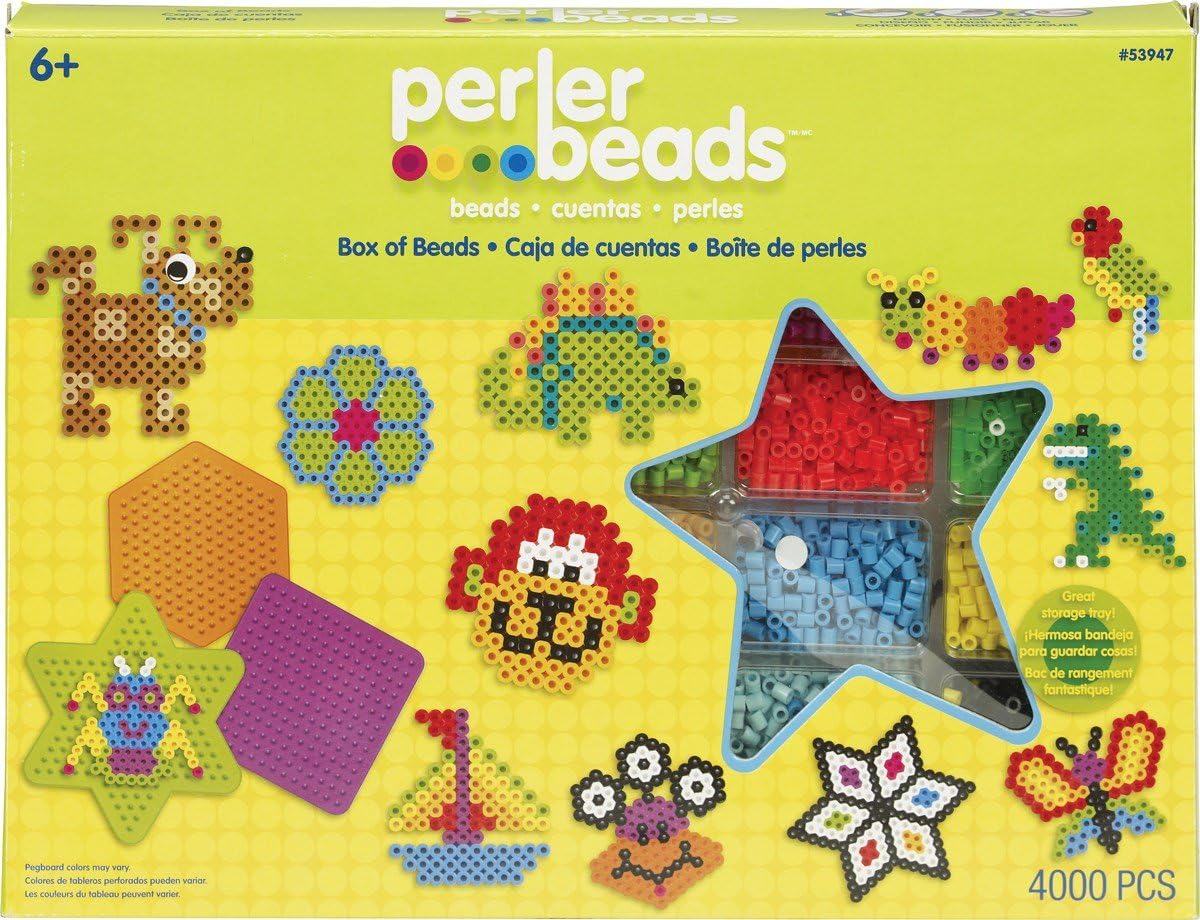 Perler Fun Fusion Fuse Bead Activity Kit with Box of Beads